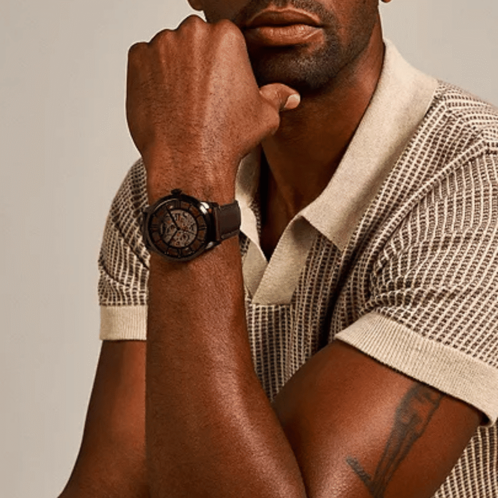 Fossil Townsman Automatic Dark Brown Leather Watch