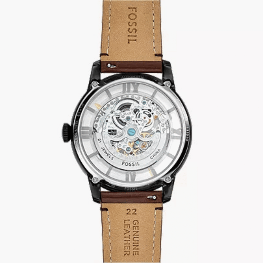 Fossil Townsman Automatic Dark Brown Leather Watch