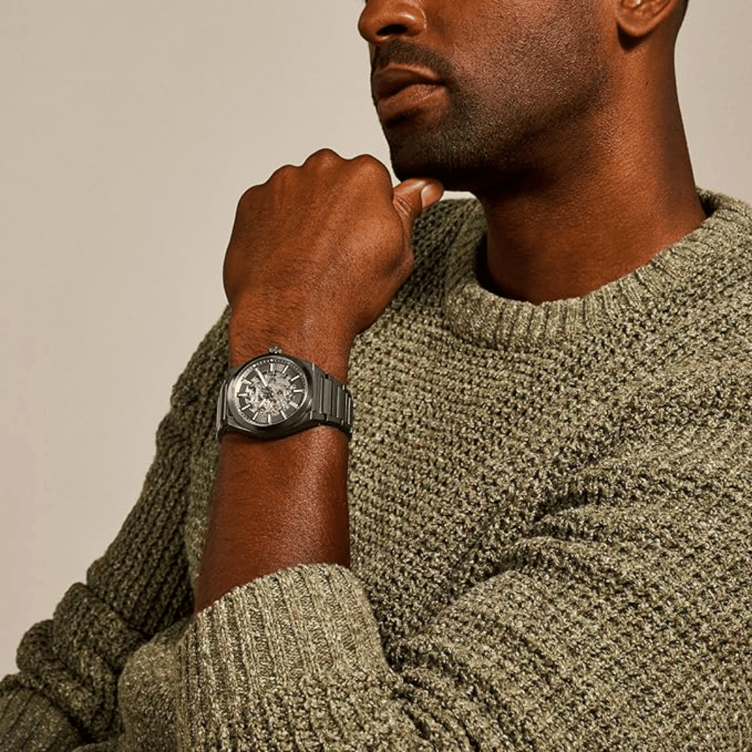 Fossil Everett Analog Gray Dial Men's Stainless Steel Watch-